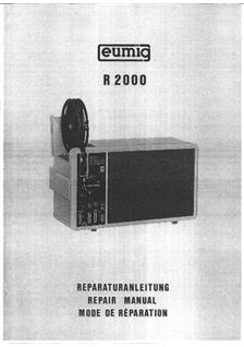 Eumig R 2000 manual. Camera Instructions.